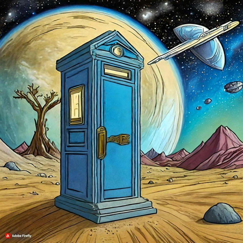 Firefly Police Box On Allien Planet 28895