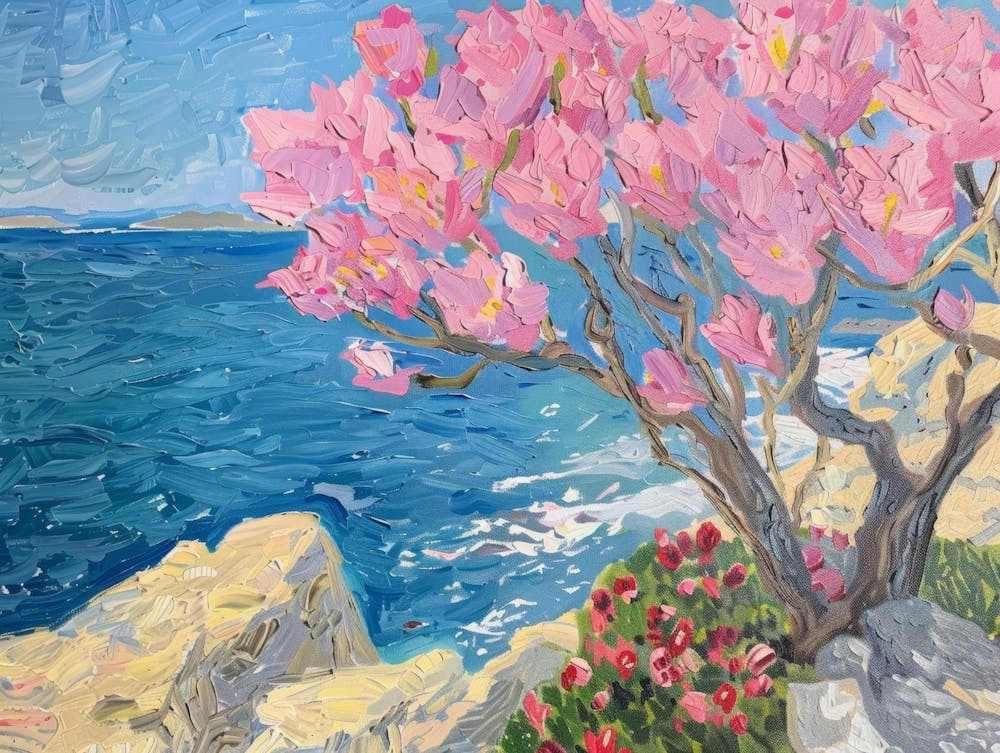 Magnolia Tree By The Sea