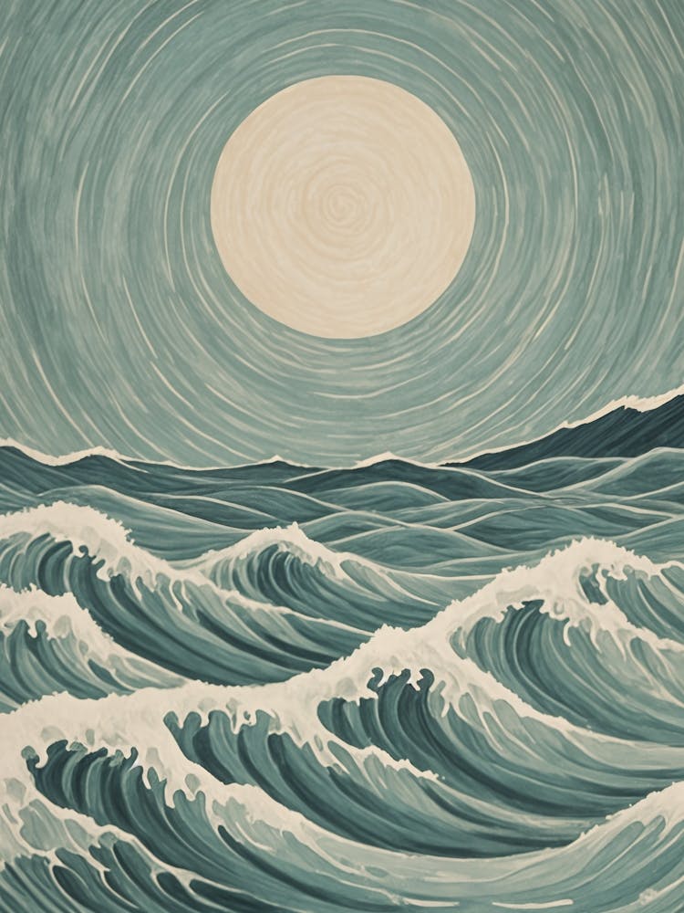 Moonlight Over The Ocean