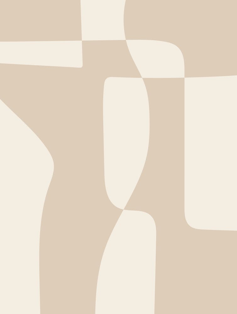 Beige Abstrakte Formen