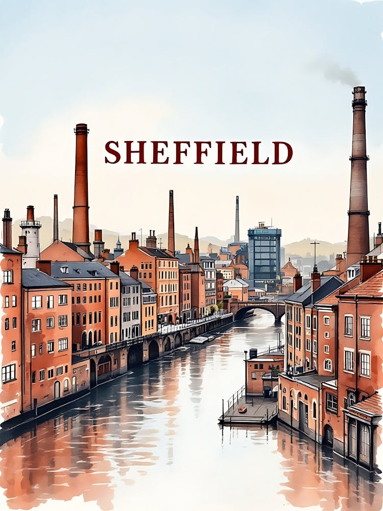 Sheffield Retro Vintage Travel V 04