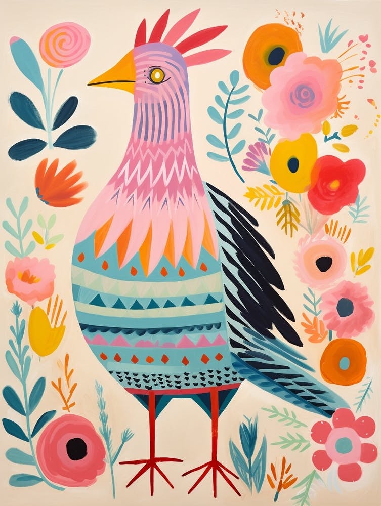 Pink Scandi Chicken 6