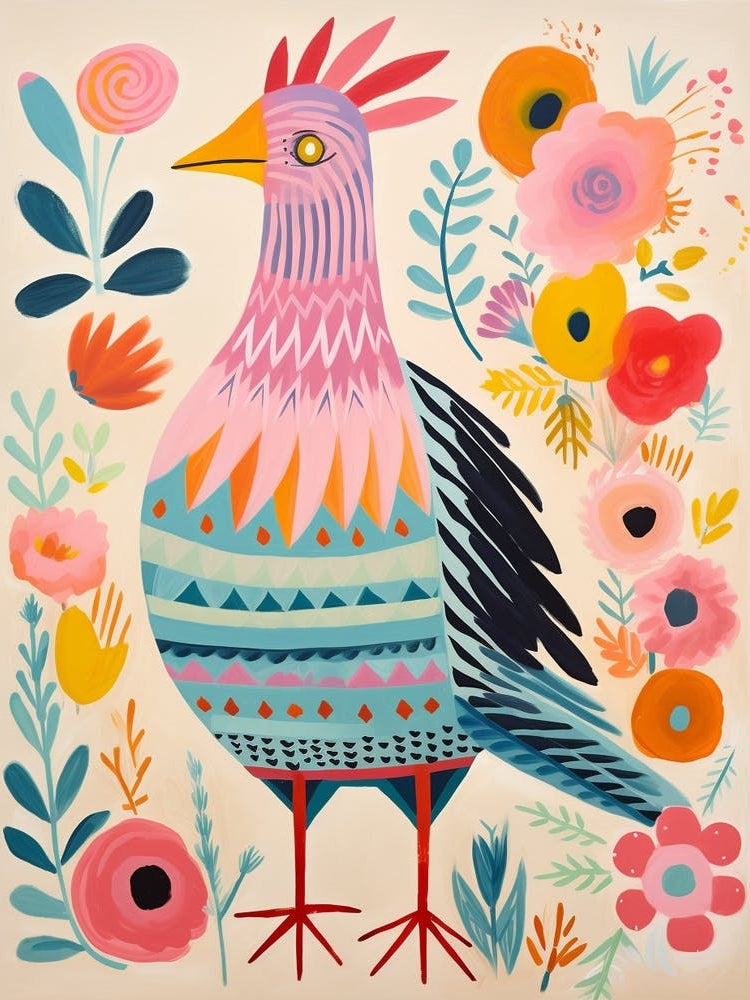 Pink Scandi Chicken 6