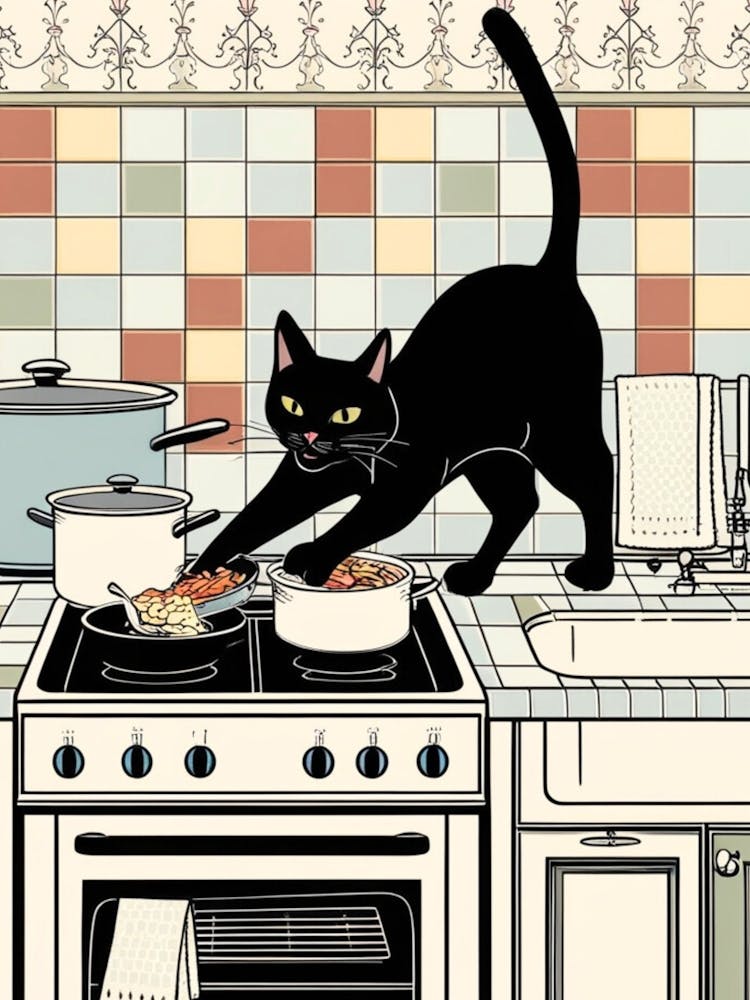 Cat In The Kitchen 9