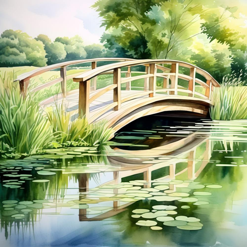 Brücke Über Dem Teich 1