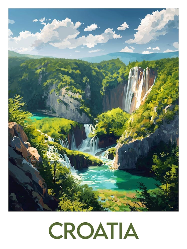 Reiseplakat Kroatien 1