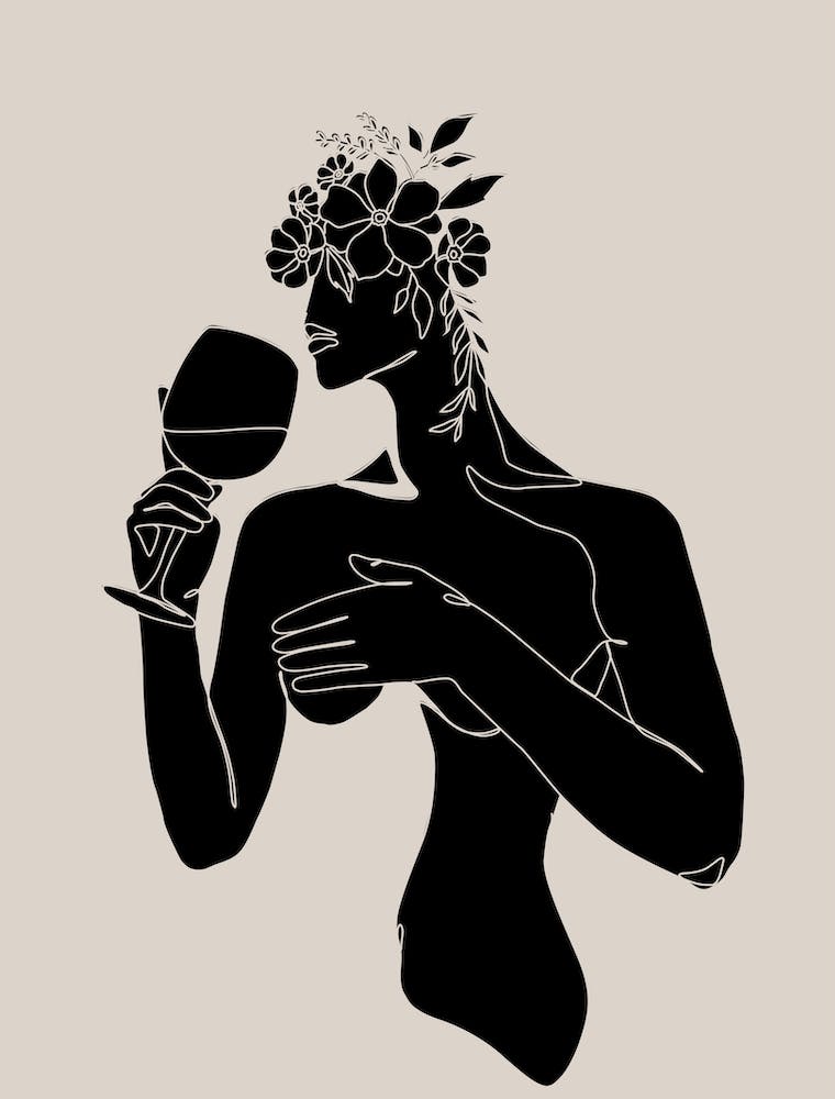 Woman With Wine Glass