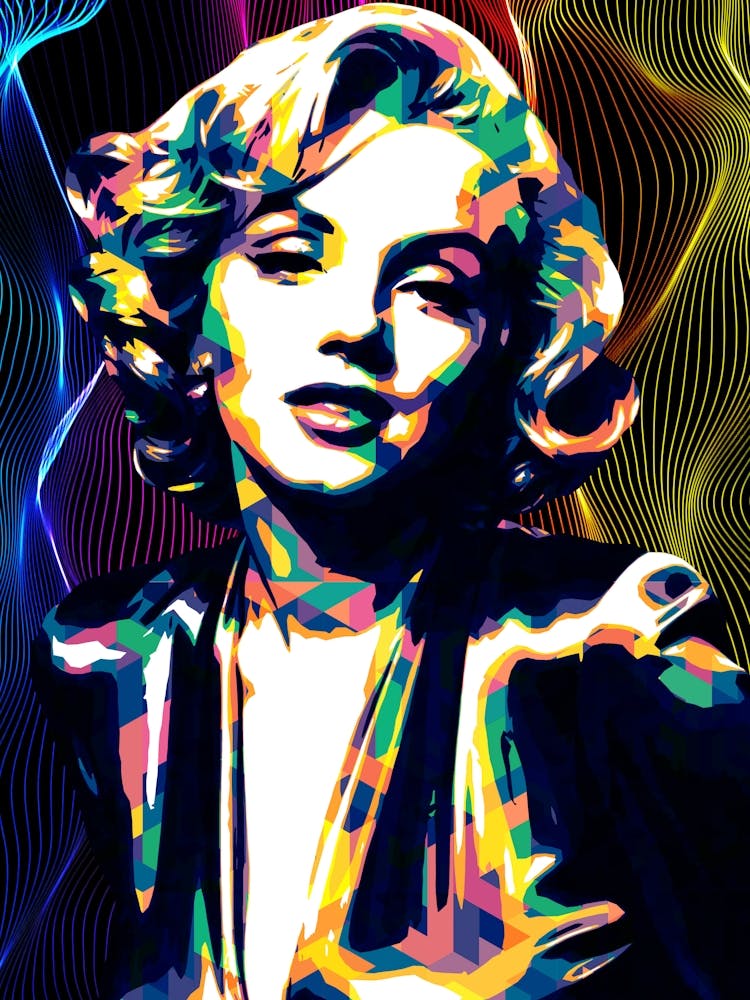 Marilyn Monroe Color Art