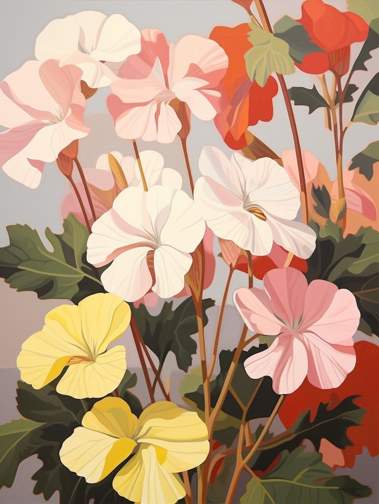 Géranium 2 - Peinture florale