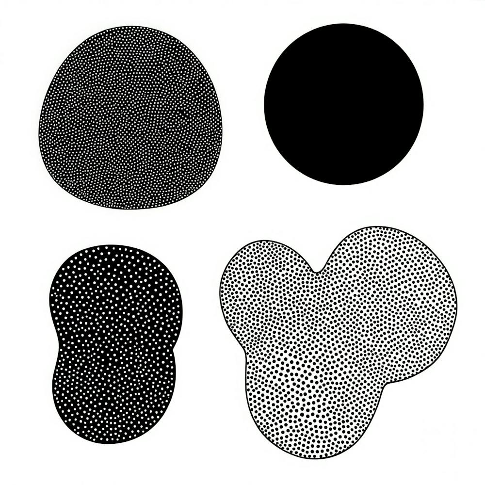 Black And White Dots