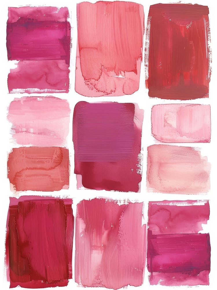 Set Of Watercolor Paint Strokes