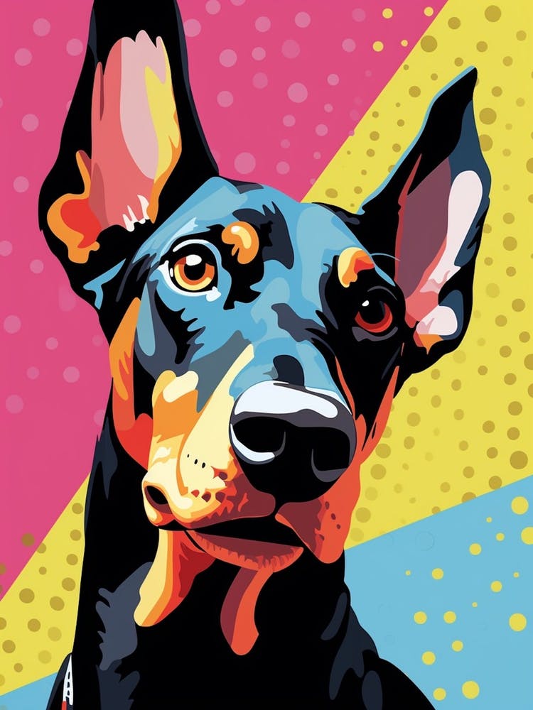 Bright Rainbow Dobermann 1