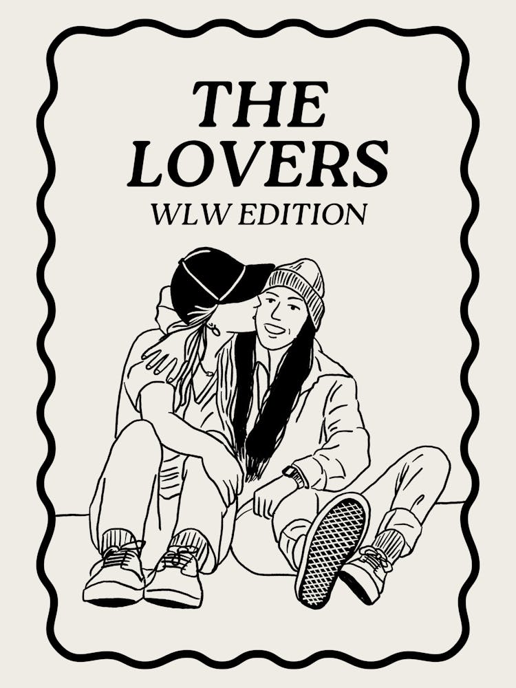 The Lovers Club | Romance Wall Art | Valentine’s | Neutral Wall Art | Lesbian Wall Art | WLW Decor | LGBTQIA+ Wall Art |