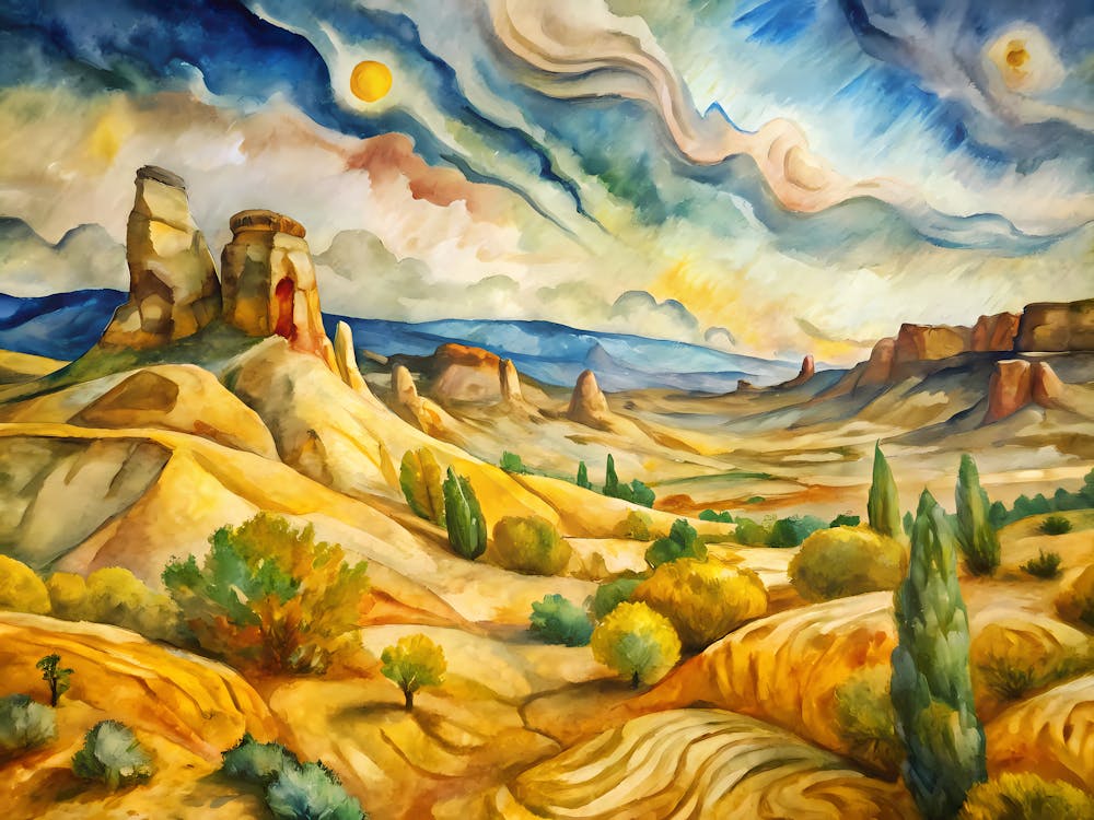 Van Gogh Gobustan National Park Azerbaijan