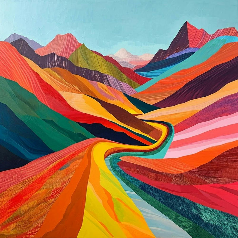 Colourful Abstract Ambor National Park Bolivia 3
