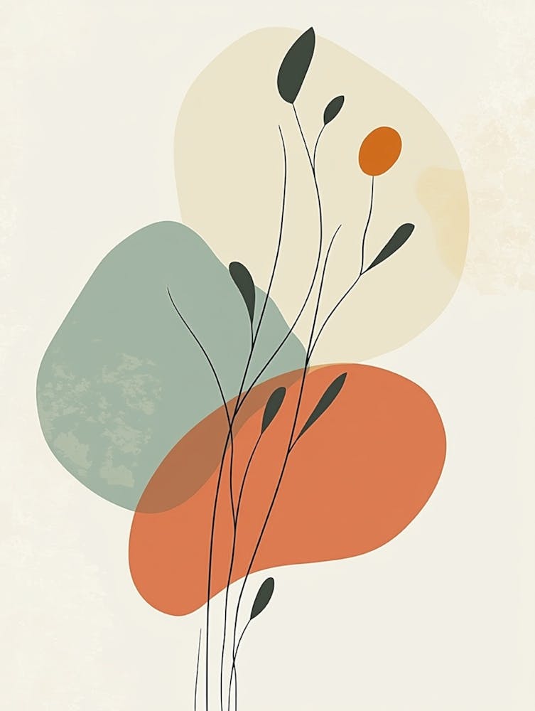 Abstract Flower Painting