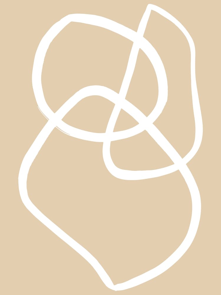 Beige Line Art Poster_1981597