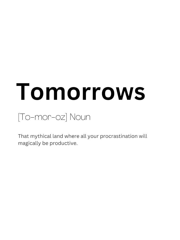 Tomorrows Definition Meaning