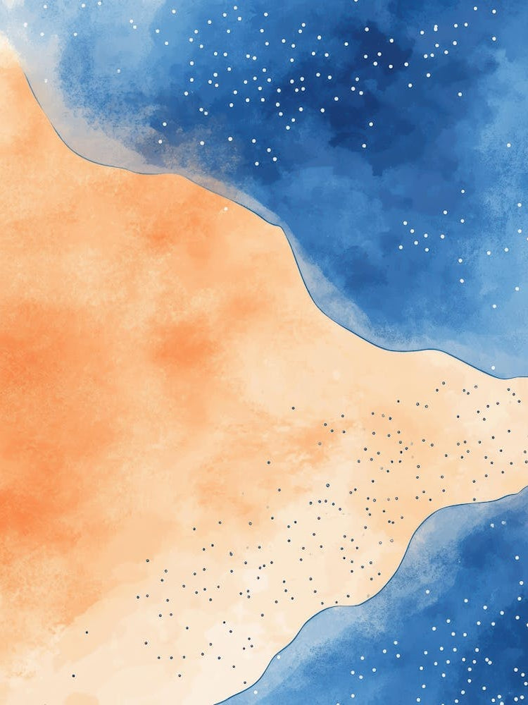 Watercolor Of A Beach 1