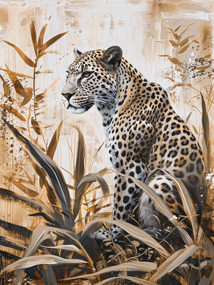 Floral Ornamental Leopard 2