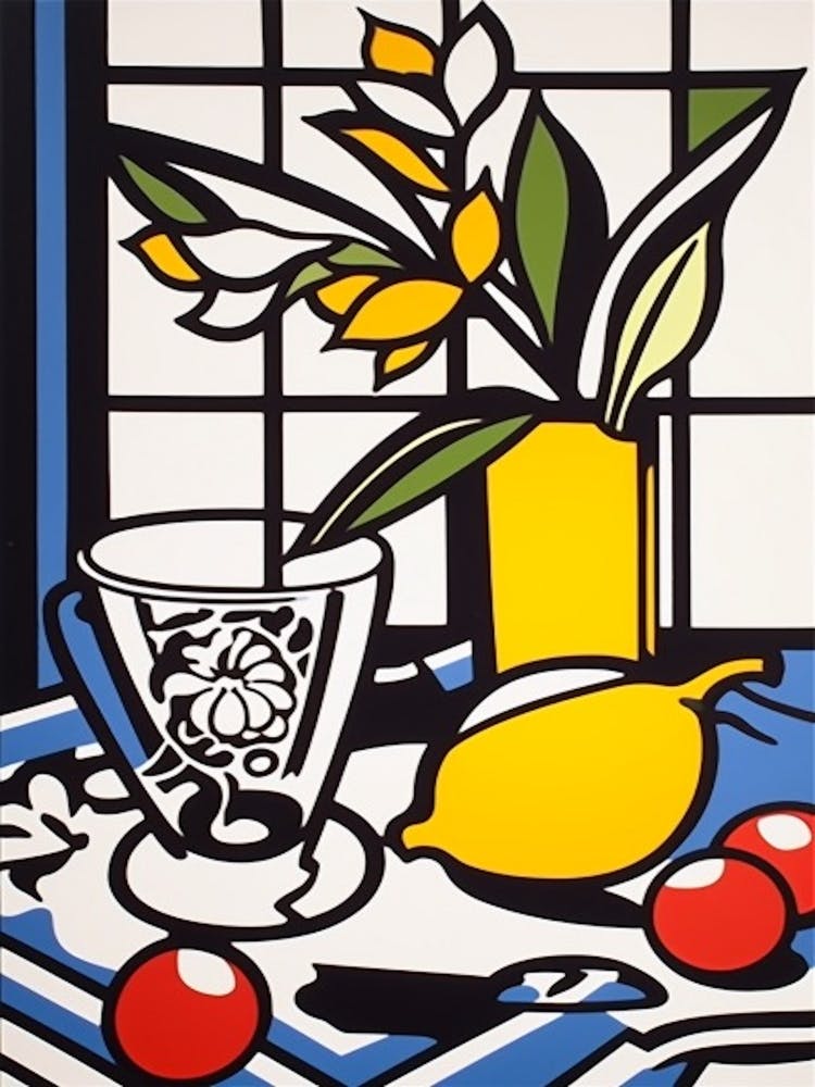 Nature Morte Fleur de Magonila 3 Style Pop Art