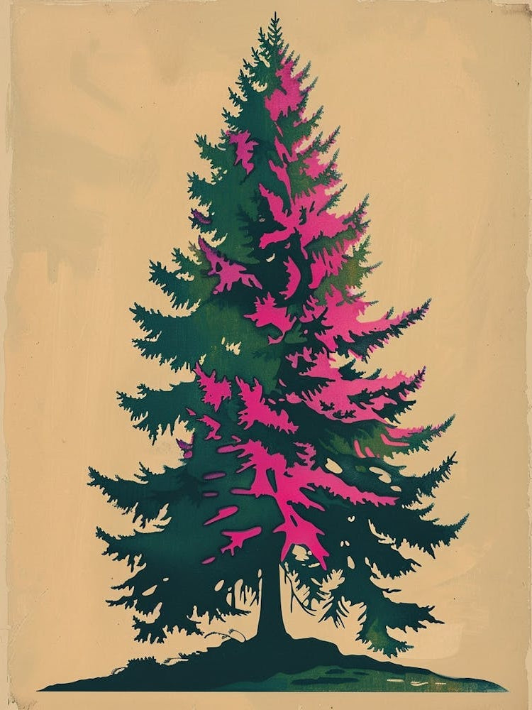 Balsam Tree Colourful Illustration 4 1