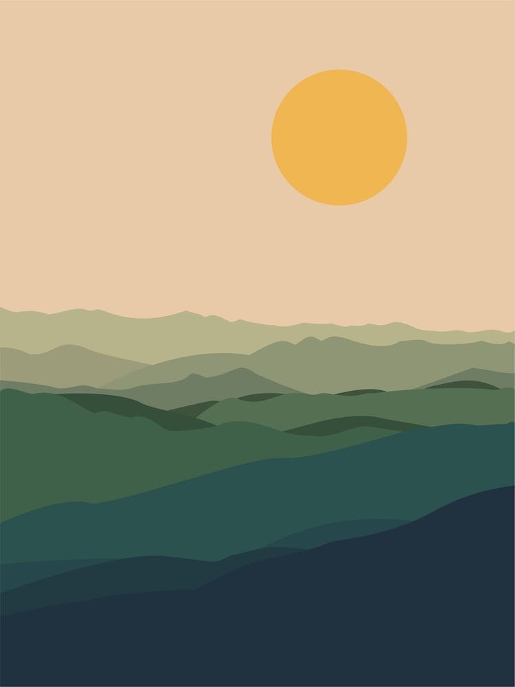 Greener Lands Nature Illustration