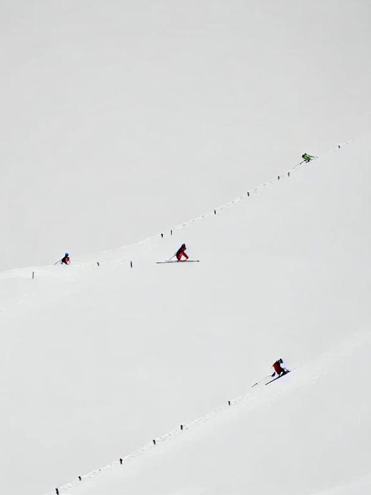 Flaine, France Minimal Skiing Poster