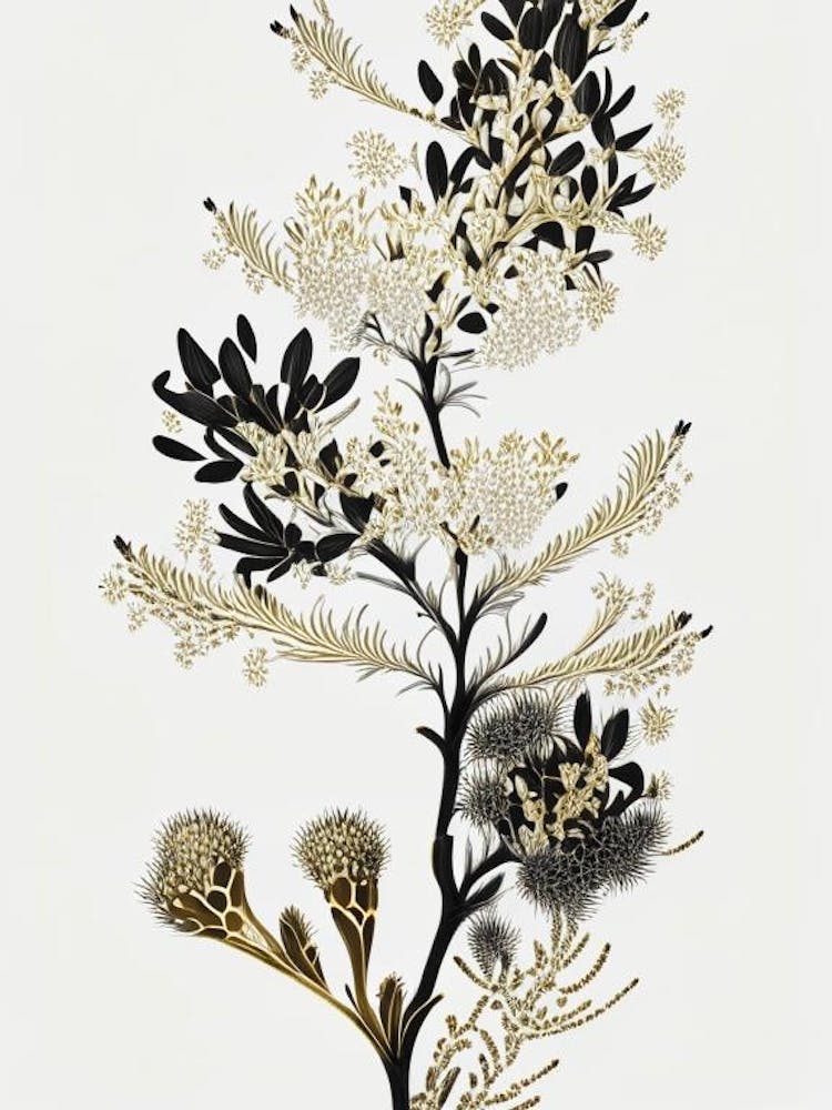 Motif Joshua Tree Or et Noir (8)