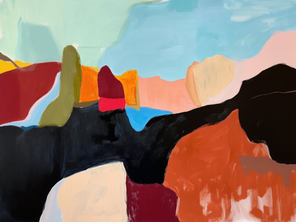 Abstract Desert Painting