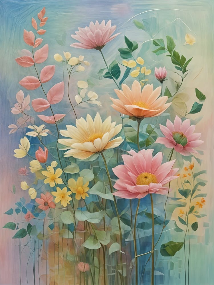 Rêves floraux en pastel n°2