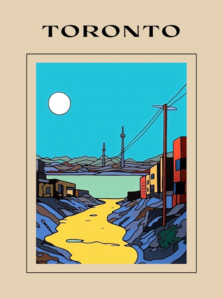 Minimal Design Style Of Toronto, Canada 1 Poster