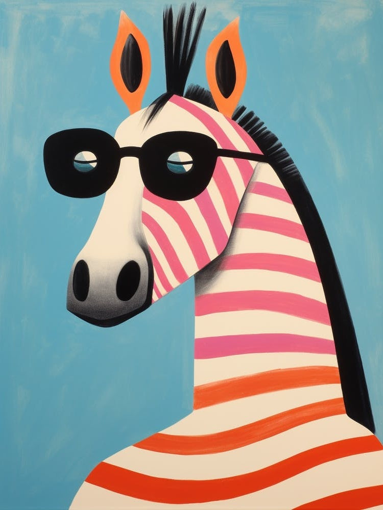 Little Horse 2 Wearing Sunglasses