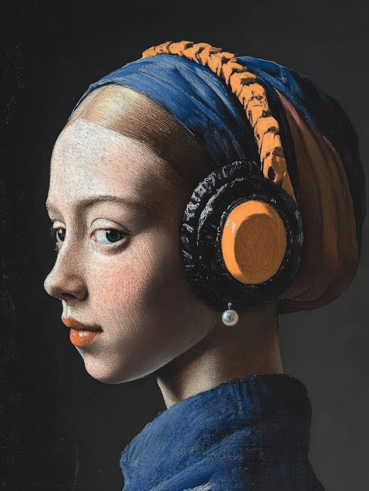 Girl With Headphones