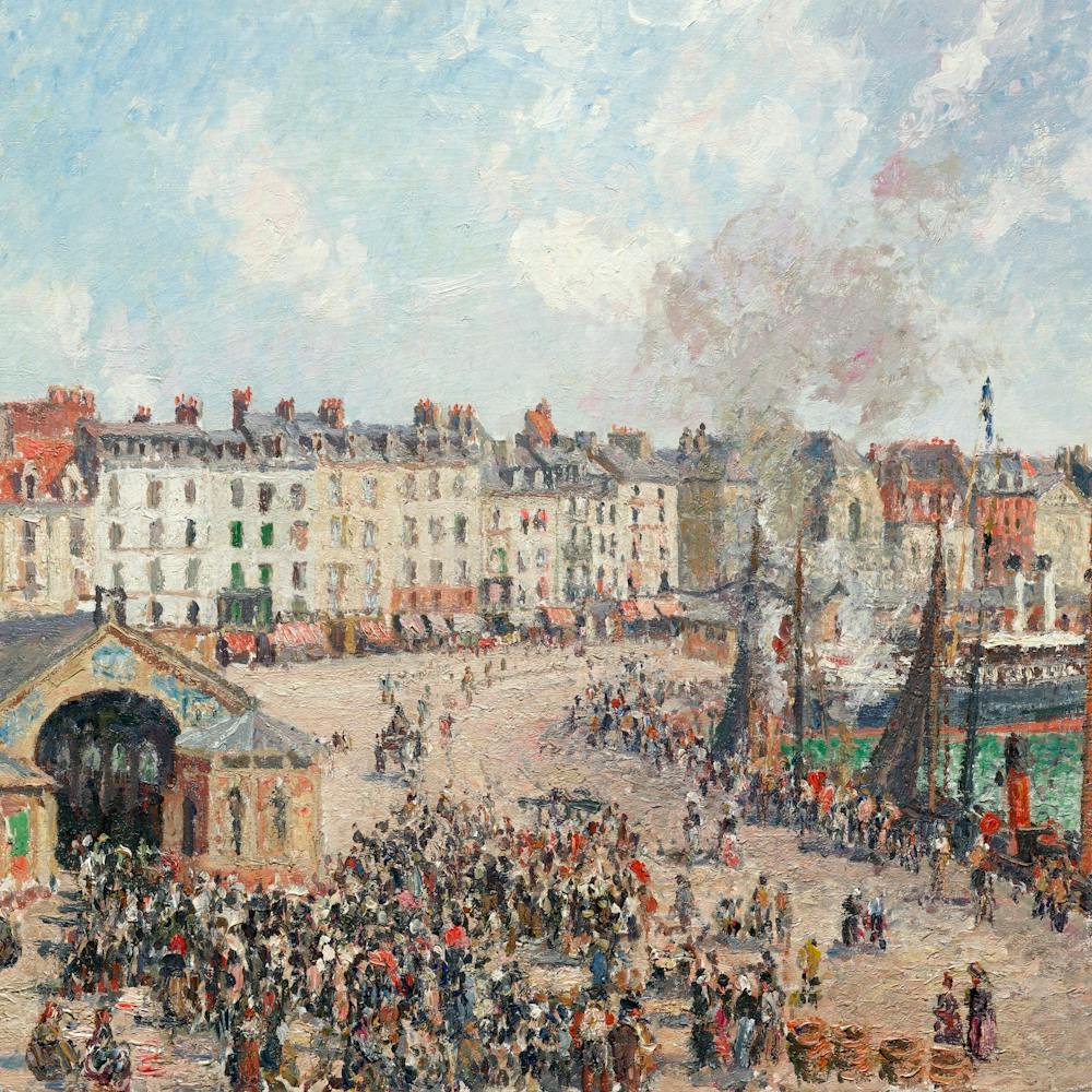 5141 Fishmarket (1902) By Camille Pissarro