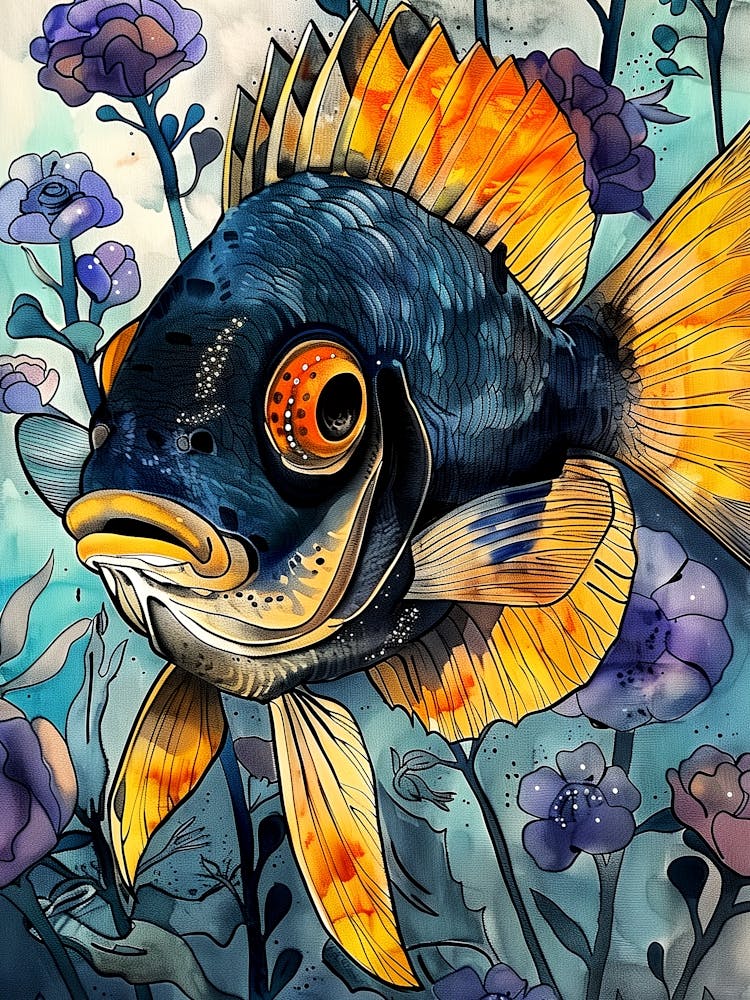 Fish In The Water animal art