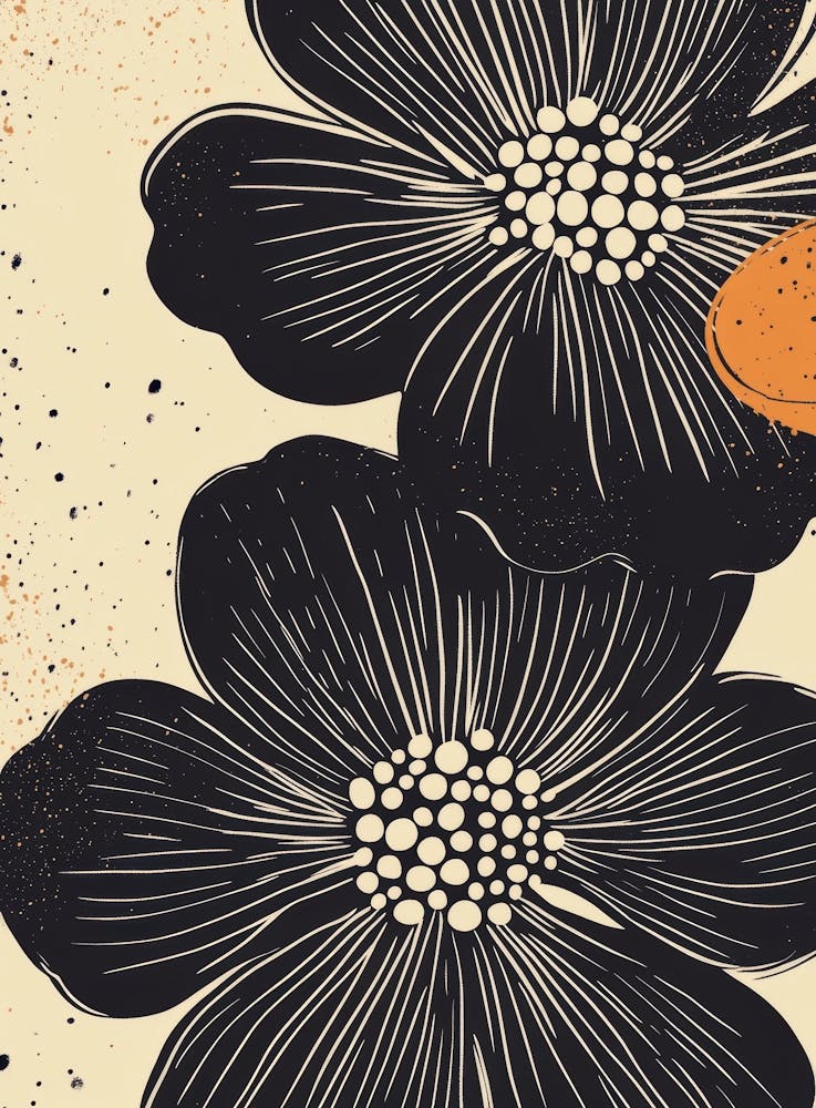 Black And White Flowers 8