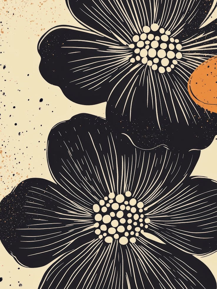 Black And White Flowers 8