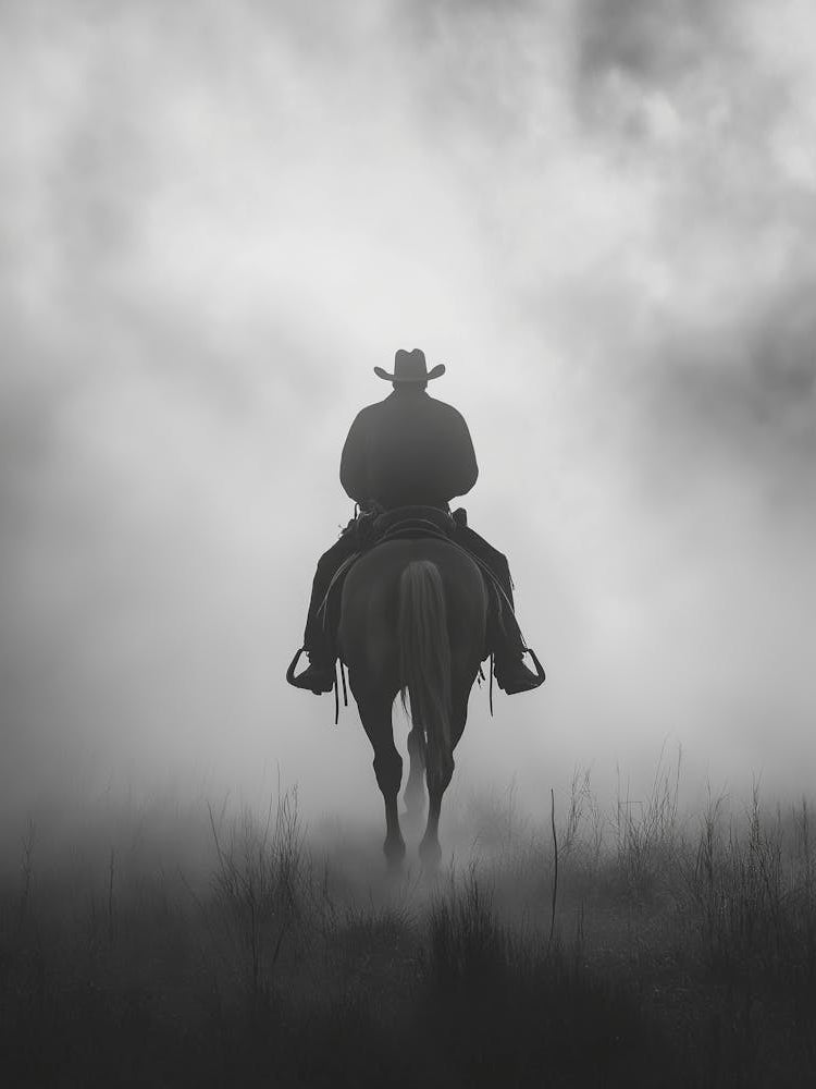 Cowboy In The Fog