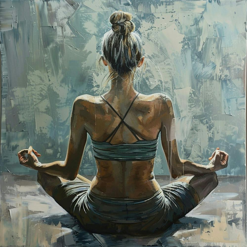 A Yoga Session Oil Painting Illustration 1718673829 4