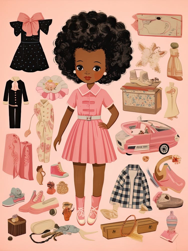 Vintage Paper Doll Kitsch 3