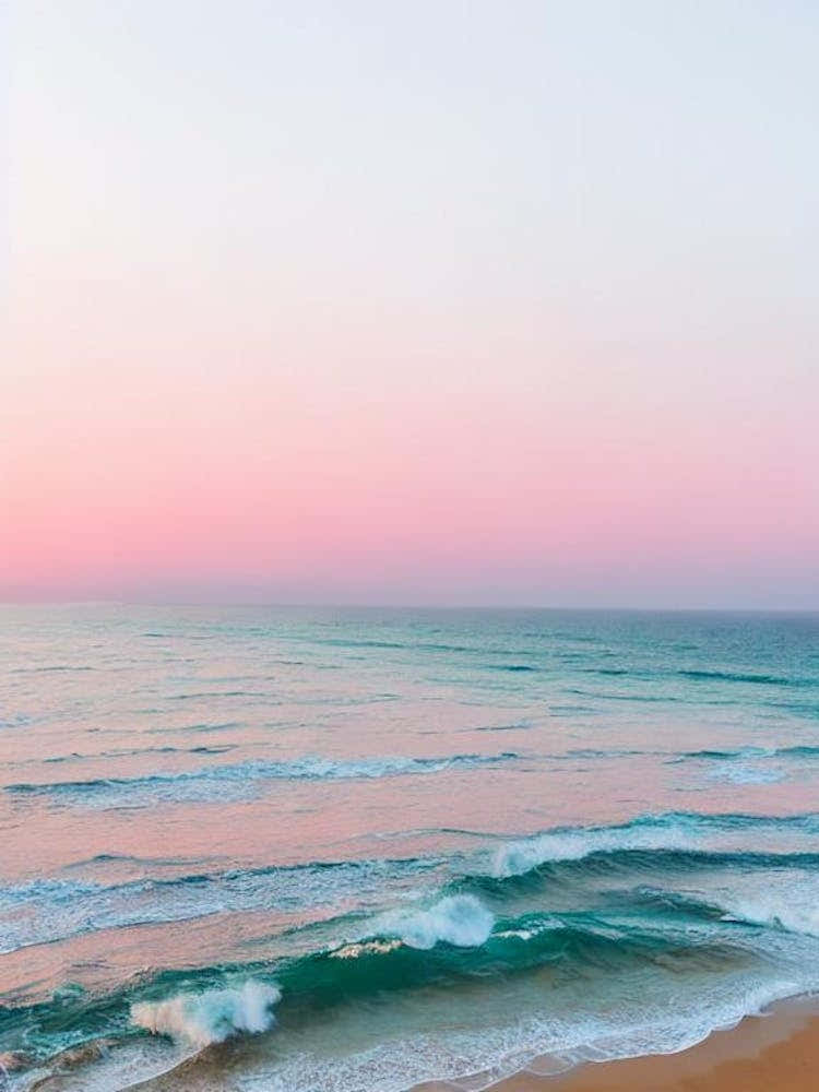 Haeundae Beach, Busan, South Korea Pink Photography 2