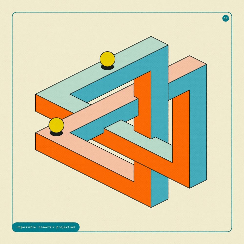 Unmögliche Geometrien 34 Quadrat
