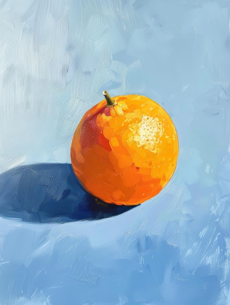 Orange On Blue 5