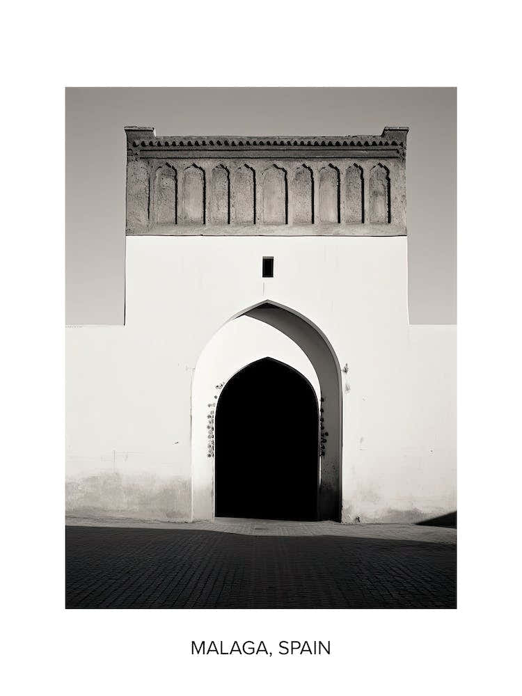 Poster Of Marrakech, Morocco, Photography In Black And White 4