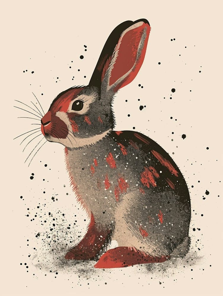 Polish Rabbit Nursery Illustration 1