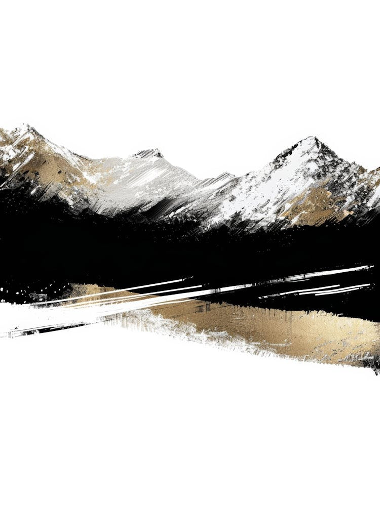 Black And Gold Mountains 2