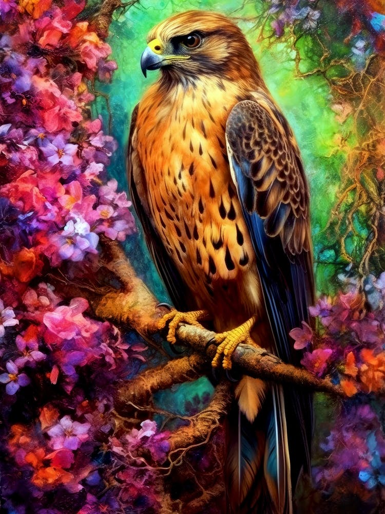 Hawk In The Forest bird animal