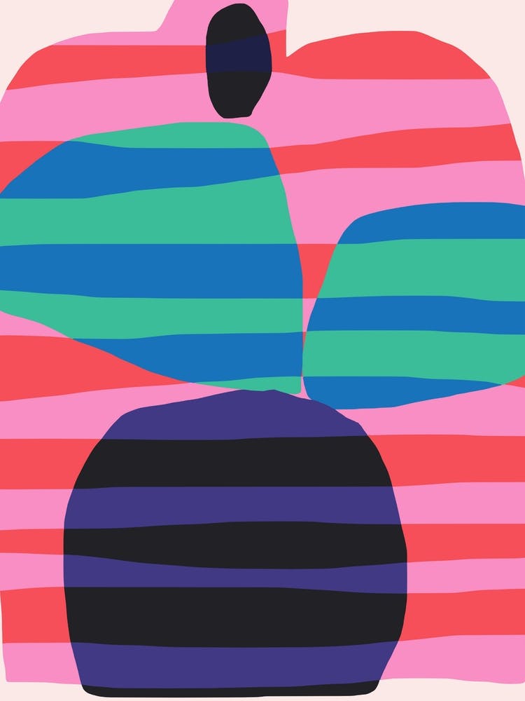 Abstract Stripe Minimal Collage 2