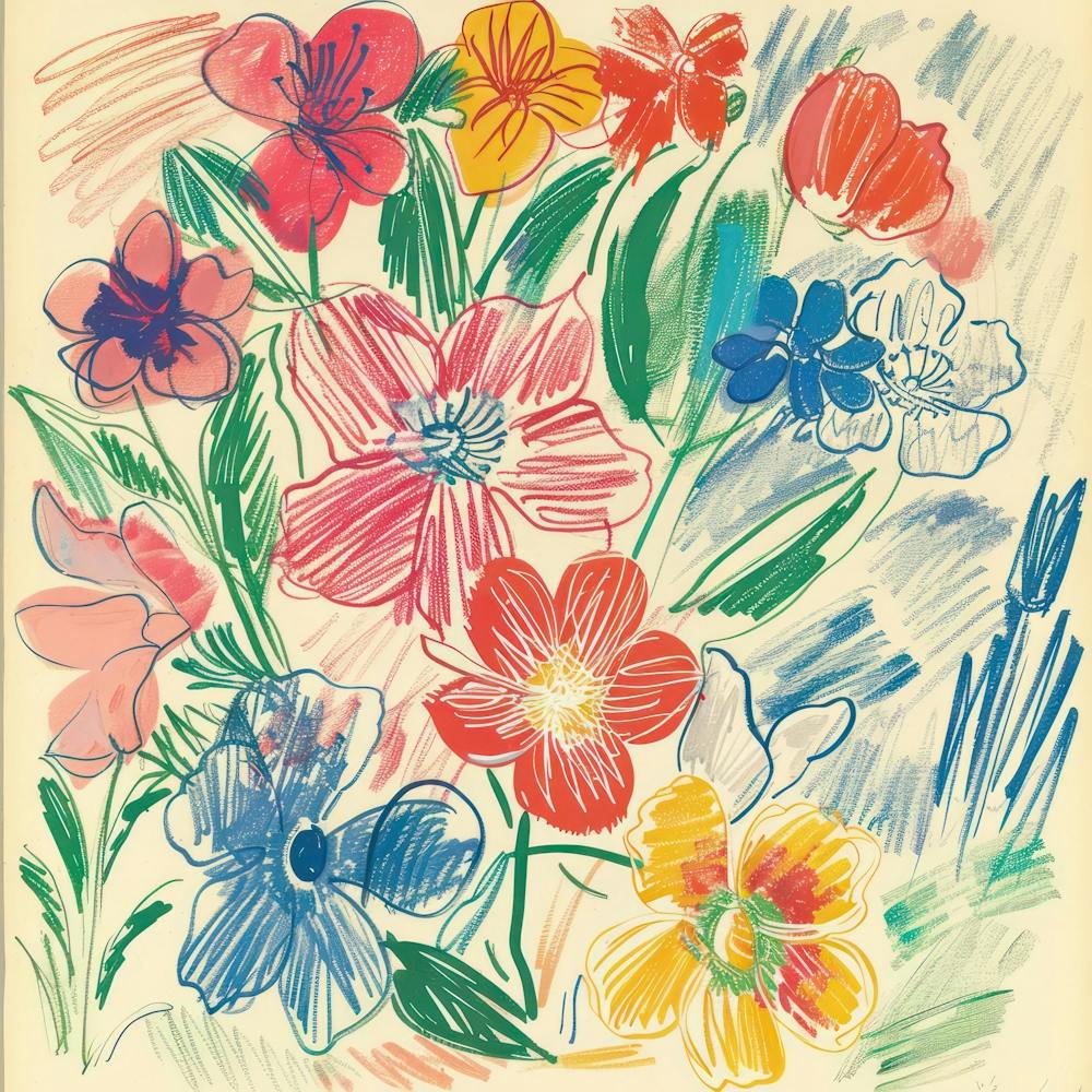 Spring Flowers Painting Matisse Style 7